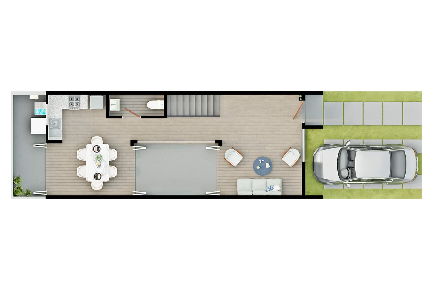 Plano de Planta Baja — Modelo Cerezo 3R
