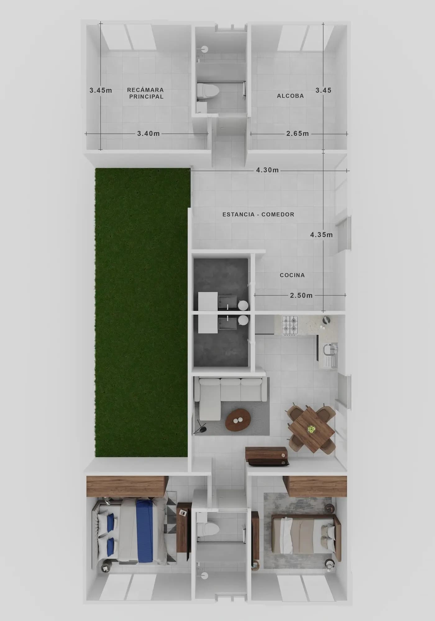 Plano de Plano general — Modelo Rubí