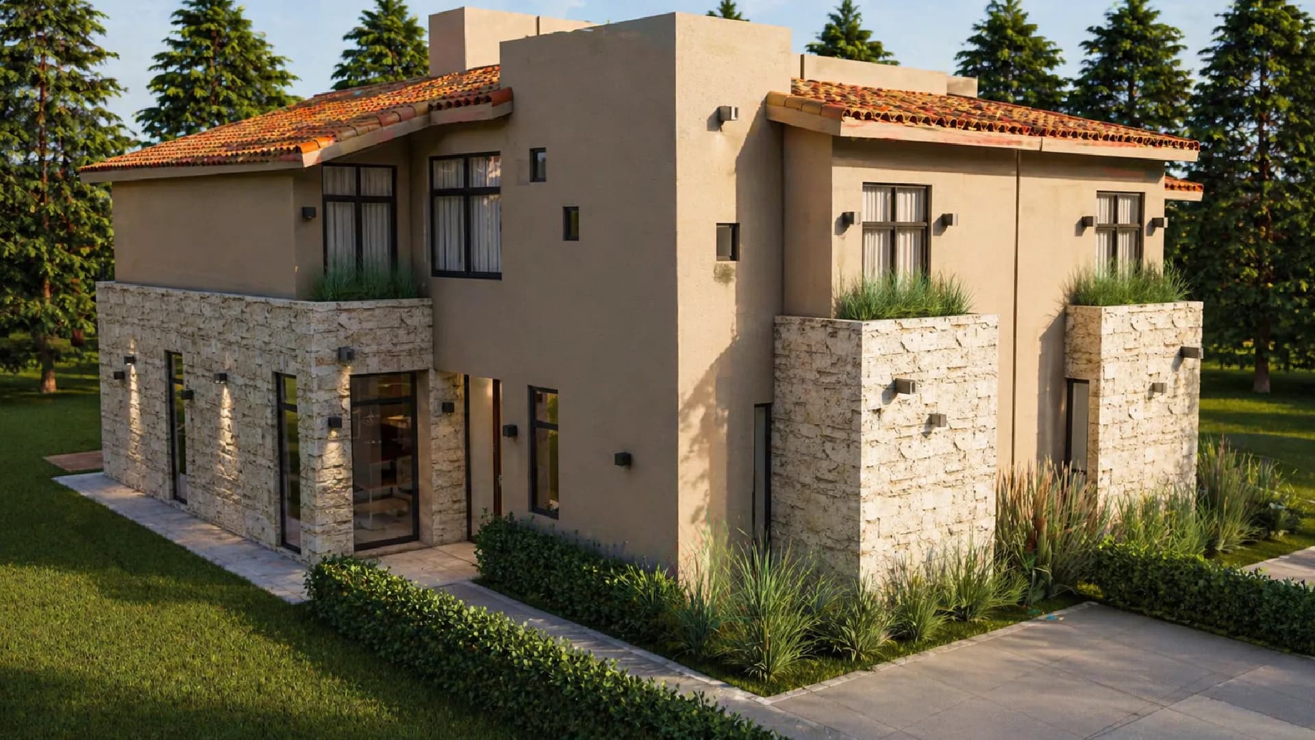 Modelo Casa de 3 Recámaras con Jardín